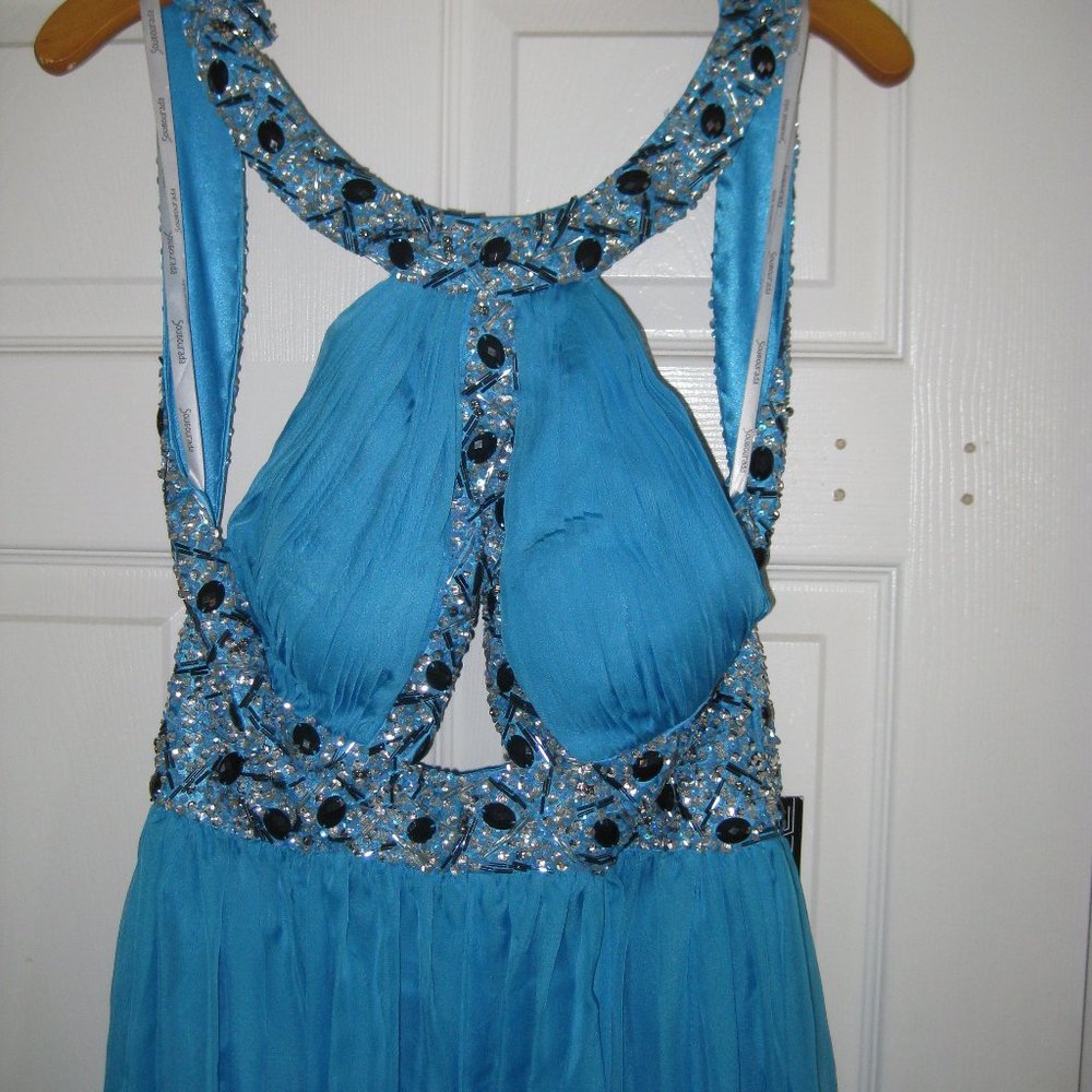 night dress long blue